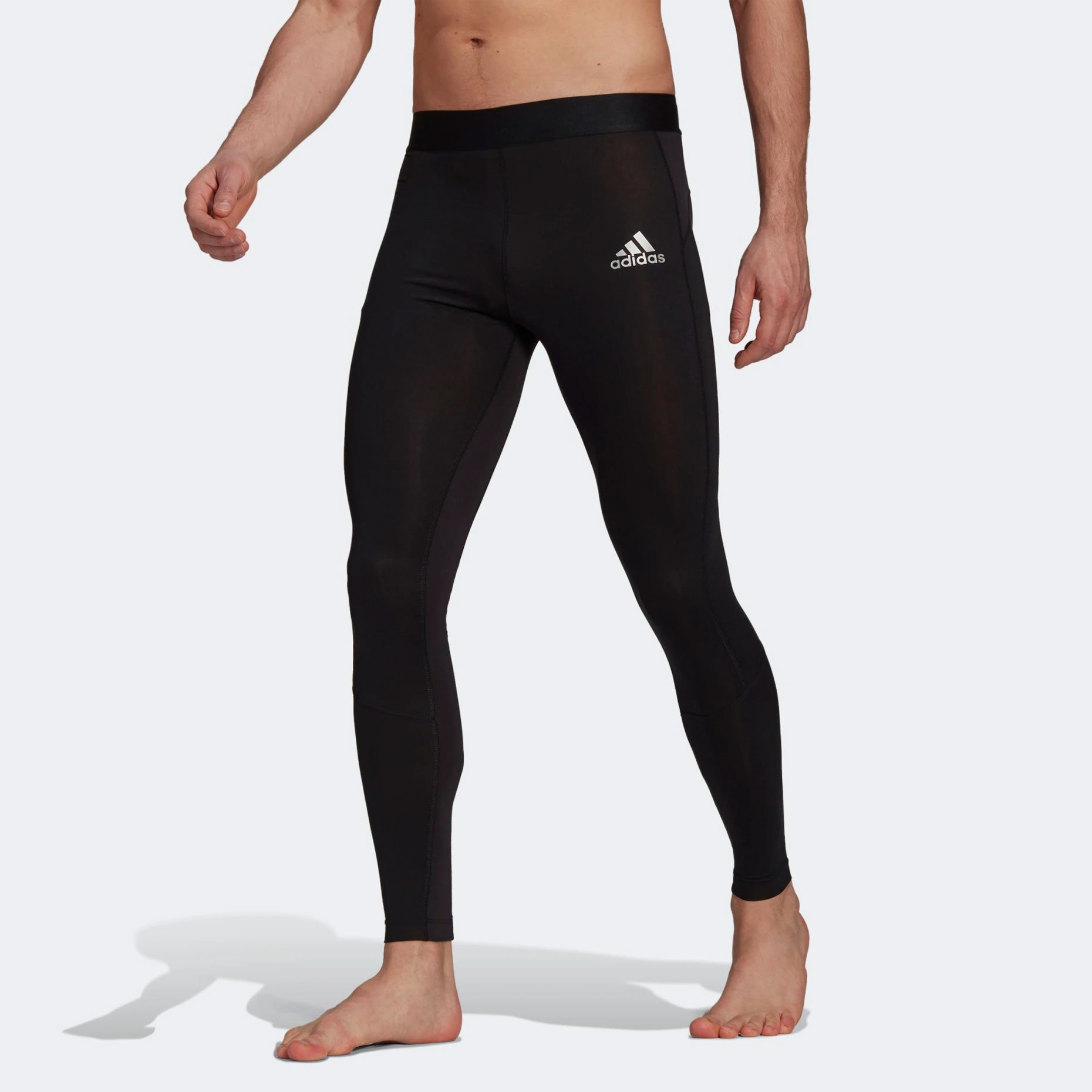  adidas Men's Techfit Long Tights, White, Small : Clothing,  Shoes & Jewelry